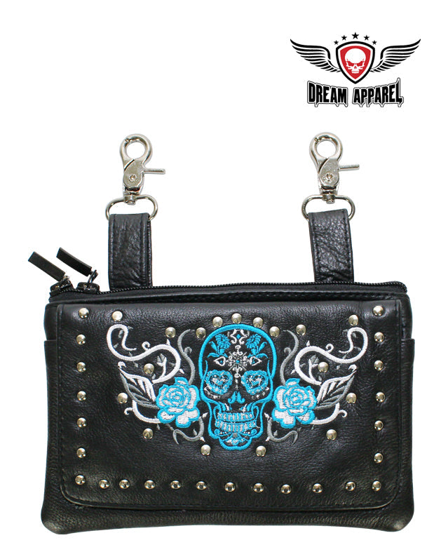 Montana West Sugar Skull Concealed Carry Purse In Coffee